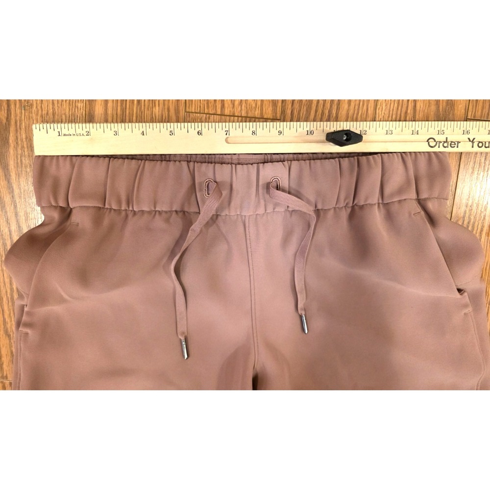 Lululemon Keep Moving Pants Women's Size 8 Pink Rose Cropped Elastic 15.5" Waist - Picture 5 of 12